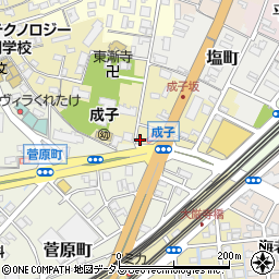 静岡県浜松市中央区成子町40周辺の地図