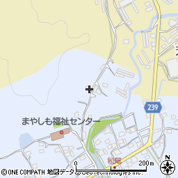 岡山県岡山市北区松尾257-1周辺の地図