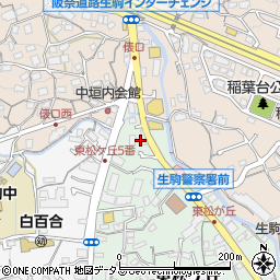 奈良県生駒市東松ケ丘5周辺の地図