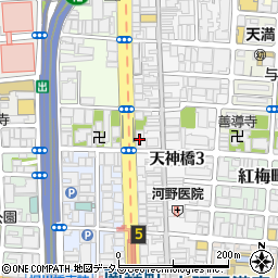 せんねん・灸ショールーム・大阪周辺の地図