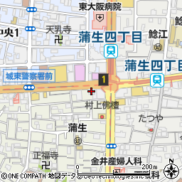 ローソン蒲生四丁目駅前店周辺の地図