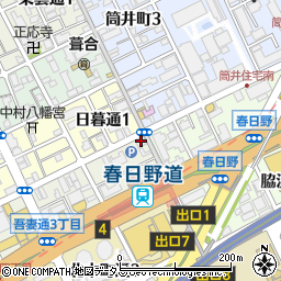 岡山正文堂周辺の地図