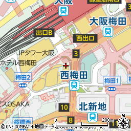 寿司なかご ヒルトンプラザウエスト店周辺の地図