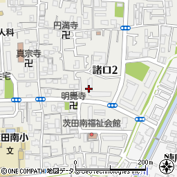 大阪府大阪市鶴見区諸口2丁目周辺の地図