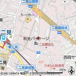 兵庫県明石市二見町東二見260-8周辺の地図