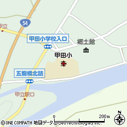 広島県安芸高田市甲田町上甲立433周辺の地図