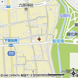 静岡県浜松市中央区下飯田町61周辺の地図