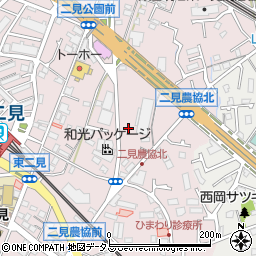 兵庫県明石市二見町東二見260-11周辺の地図