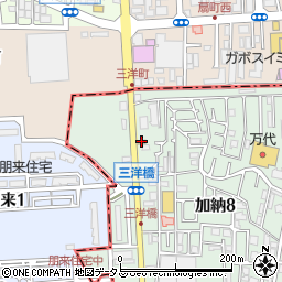 すき家東大阪加納店周辺の地図