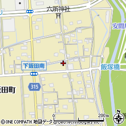静岡県浜松市中央区下飯田町132周辺の地図