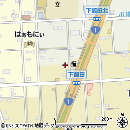 静岡県浜松市中央区下飯田町557周辺の地図