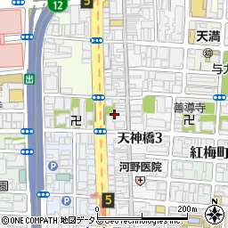大阪府大阪市北区天神橋3丁目3周辺の地図