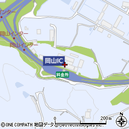 西日本高速道路株式会社中国支社　岡山料金所周辺の地図