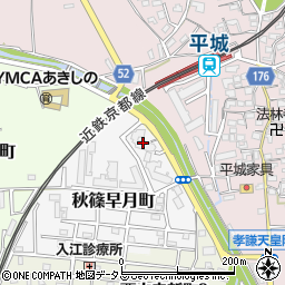 秋篠サン・パレス１号棟周辺の地図