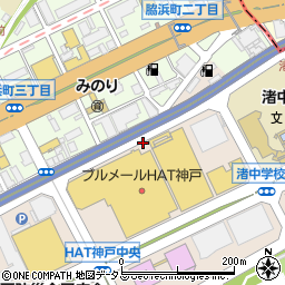 ブルメールHAT神戸駐車場【利用可能時間:土日祝のみ 08:00~23:59】周辺の地図