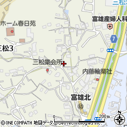 カサフェリス富雄弐番館周辺の地図