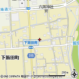 静岡県浜松市中央区下飯田町120周辺の地図