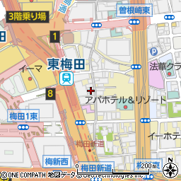 梅田 寿司 すし渡周辺の地図