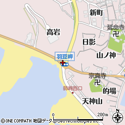 羽豆岬周辺の地図