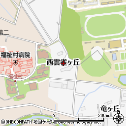 愛知県豊橋市天伯町西雲雀ヶ丘周辺の地図