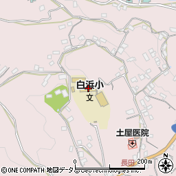 下田市立白浜小学校周辺の地図