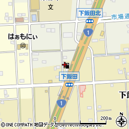 静岡県浜松市中央区下飯田町555周辺の地図