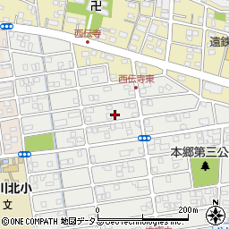 静岡県浜松市中央区本郷町1305周辺の地図