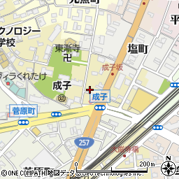 静岡県浜松市中央区成子町38周辺の地図
