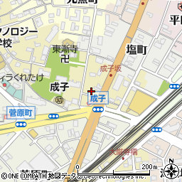 静岡県浜松市中央区成子町36周辺の地図