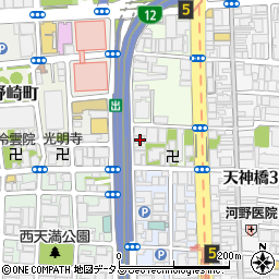 大阪府大阪市北区末広町1-16周辺の地図