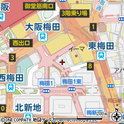 大阪メンタルクリニック・梅田院周辺の地図