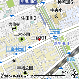 オリックスレンタカー新神戸店周辺の地図