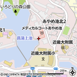 奈良県奈良市あやめ池北周辺の地図