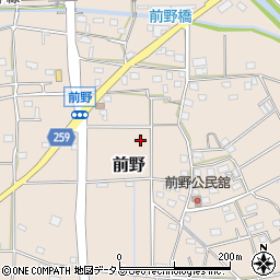 静岡県磐田市前野周辺の地図