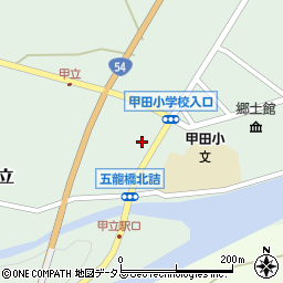 広島県安芸高田市甲田町上甲立476周辺の地図