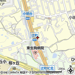 奈良県生駒市小明町1335-25周辺の地図