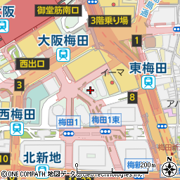 ほけんの窓口　大阪駅前店周辺の地図