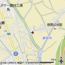 岡山県岡山市東区楢原250周辺の地図