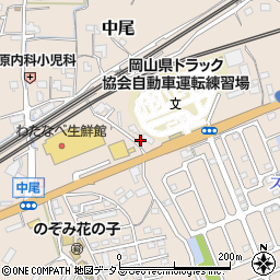 岡山県岡山市東区中尾332周辺の地図