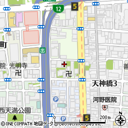 大阪府大阪市北区末広町1-23周辺の地図