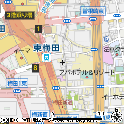 肉居酒屋 こいこい 梅田店周辺の地図