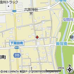 静岡県浜松市中央区下飯田町63周辺の地図