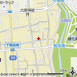 静岡県浜松市中央区下飯田町67周辺の地図