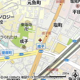 静岡県浜松市中央区成子町58周辺の地図