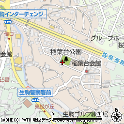 稲葉台公園周辺の地図