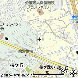 奈良県生駒市小明町1459周辺の地図