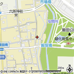 静岡県浜松市中央区下飯田町45周辺の地図