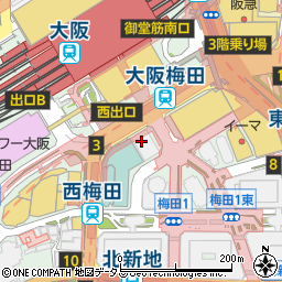 三菱ＵＦＪモルガン・スタンレー証券株式会社梅田支店周辺の地図