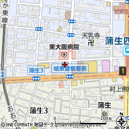 城東年金事務所周辺の地図