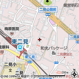 みなと銀行二見支店周辺の地図